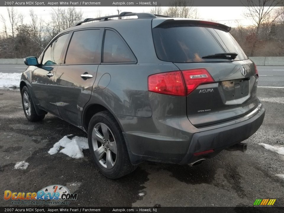 2007 Acura MDX Sport Aspen White Pearl / Parchment Photo #5