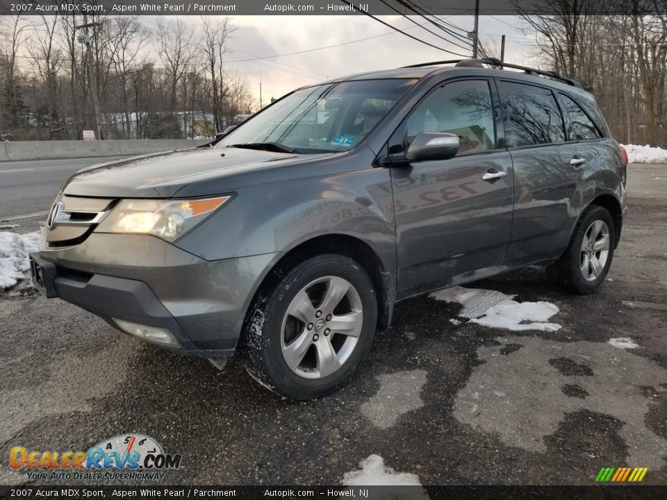 2007 Acura MDX Sport Aspen White Pearl / Parchment Photo #7