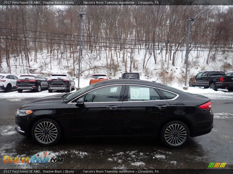 2017 Ford Fusion SE AWD Shadow Black / Ebony Photo #6