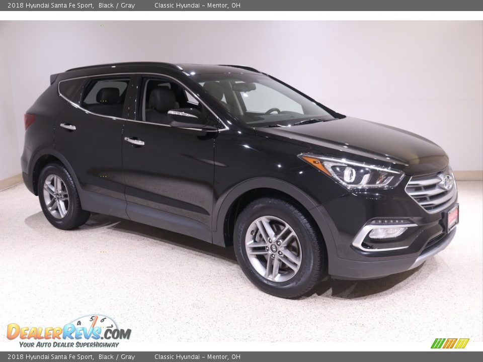 2018 Hyundai Santa Fe Sport Black / Gray Photo #1