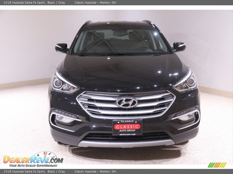 2018 Hyundai Santa Fe Sport Black / Gray Photo #2