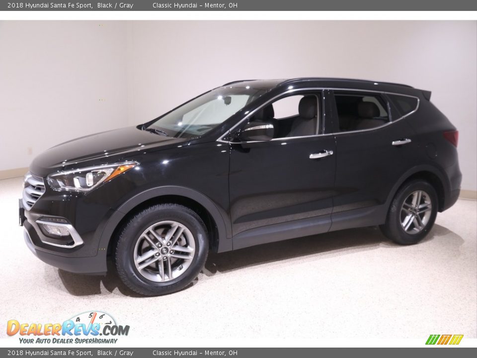 2018 Hyundai Santa Fe Sport Black / Gray Photo #3