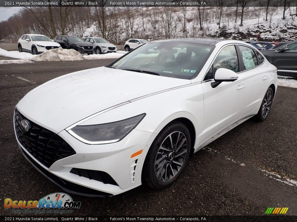 2021 Hyundai Sonata Limited Quartz White / Black Photo #6