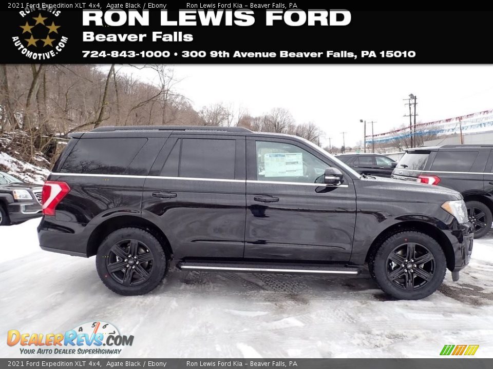 2021 Ford Expedition XLT 4x4 Agate Black / Ebony Photo #1