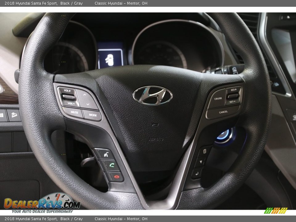 2018 Hyundai Santa Fe Sport Black / Gray Photo #7