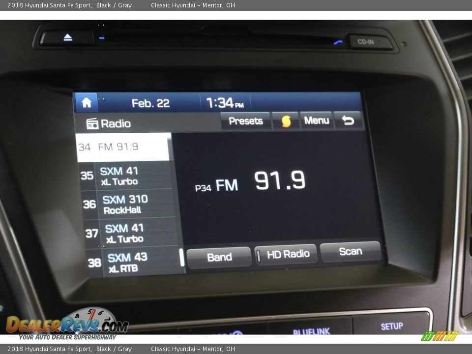 2018 Hyundai Santa Fe Sport Black / Gray Photo #10