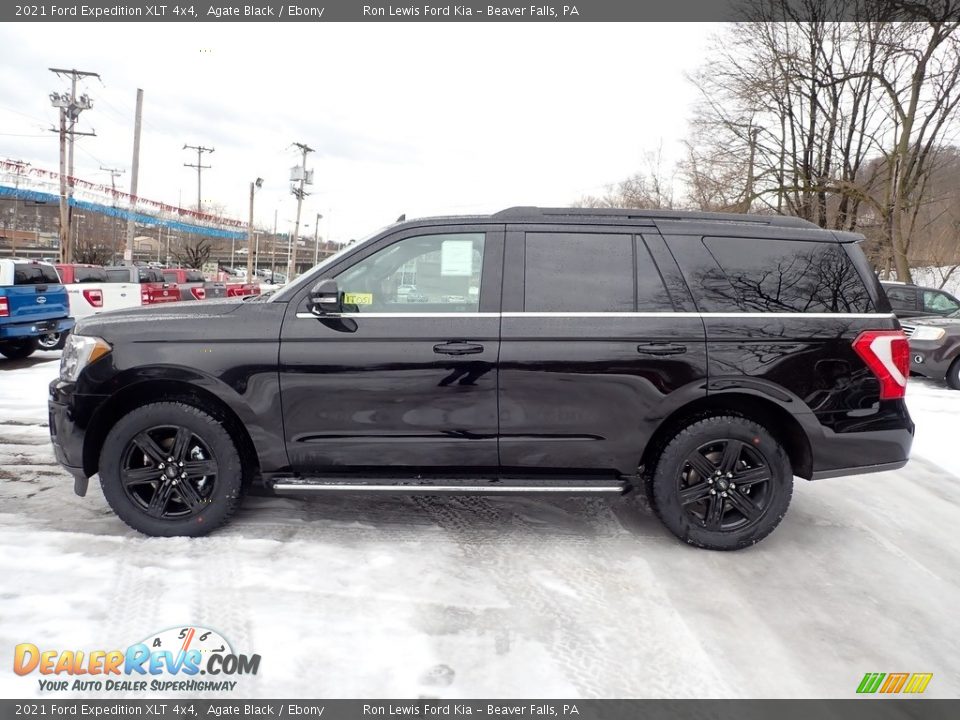 Agate Black 2021 Ford Expedition XLT 4x4 Photo #6