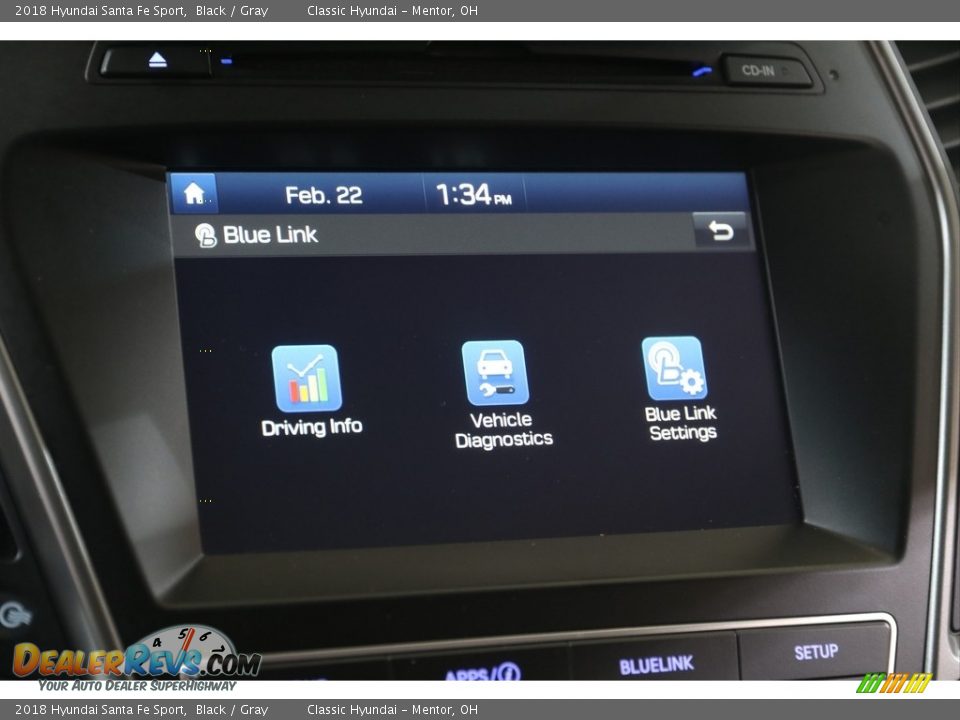 2018 Hyundai Santa Fe Sport Black / Gray Photo #12