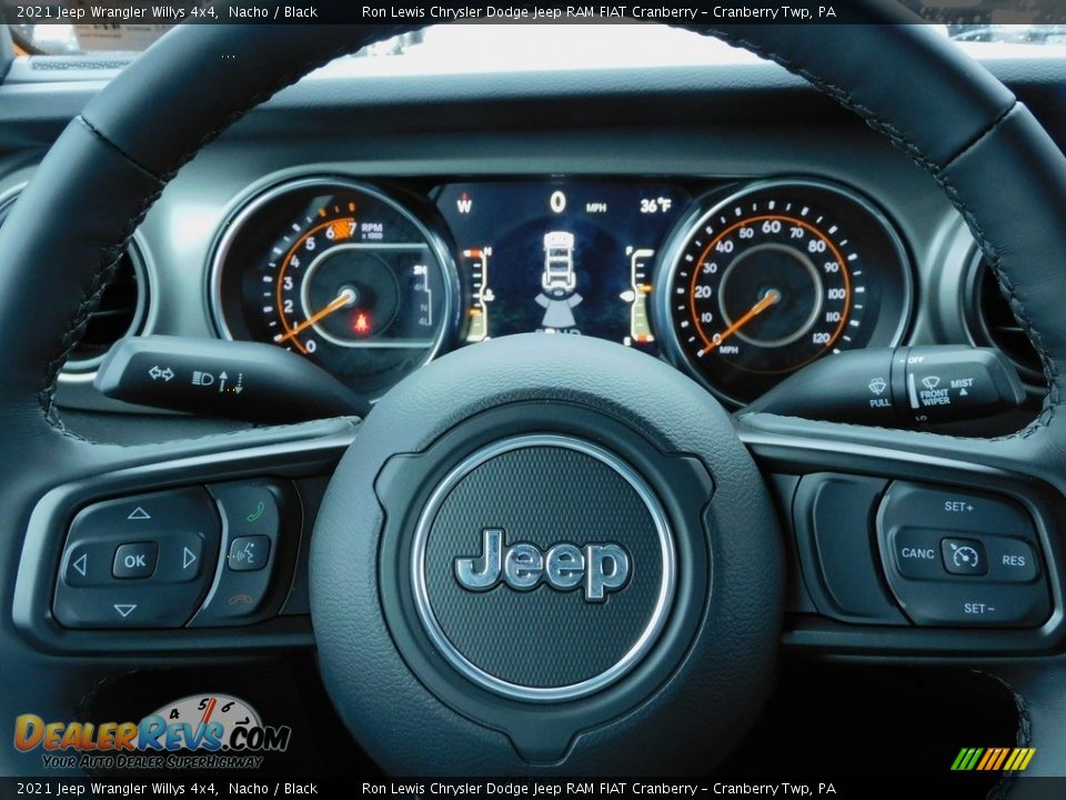 2021 Jeep Wrangler Willys 4x4 Steering Wheel Photo #19