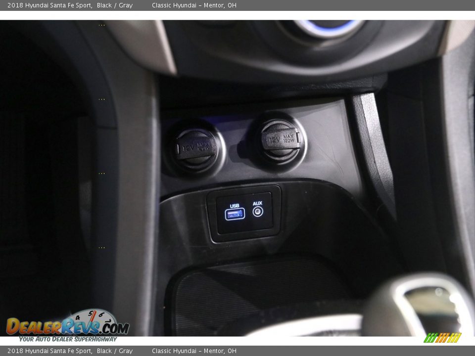 2018 Hyundai Santa Fe Sport Black / Gray Photo #14