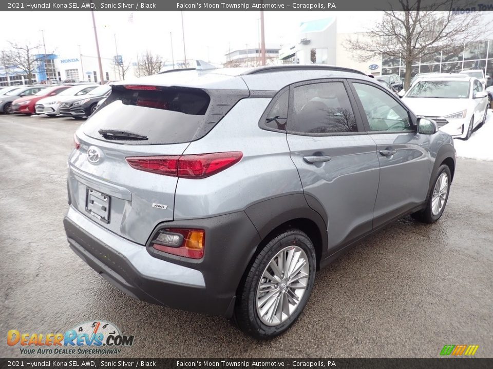 2021 Hyundai Kona SEL AWD Sonic Silver / Black Photo #2