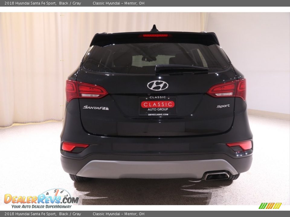 2018 Hyundai Santa Fe Sport Black / Gray Photo #19