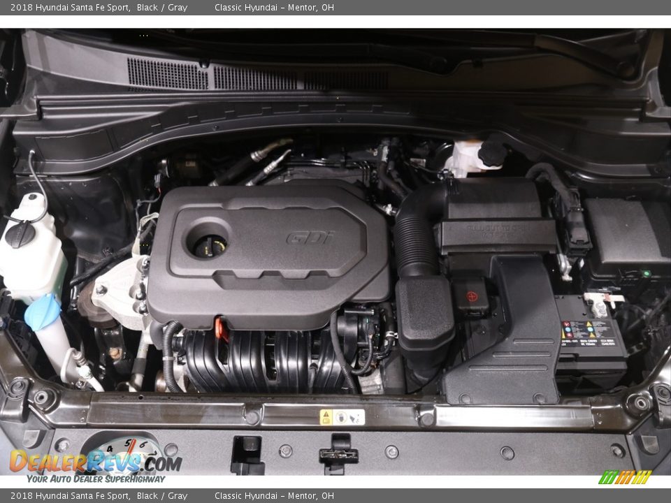 2018 Hyundai Santa Fe Sport Black / Gray Photo #20
