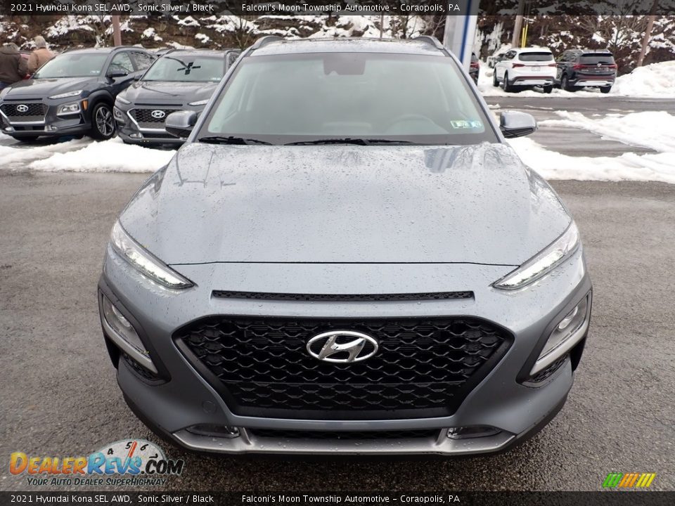 2021 Hyundai Kona SEL AWD Sonic Silver / Black Photo #4