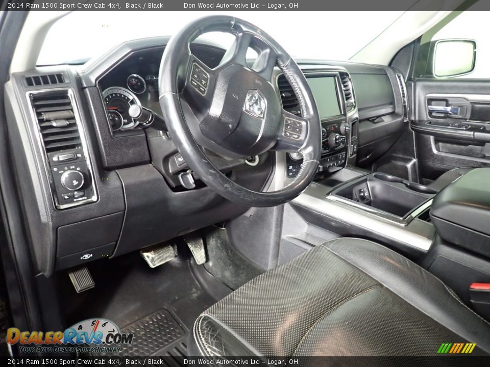 2014 Ram 1500 Sport Crew Cab 4x4 Black / Black Photo #26
