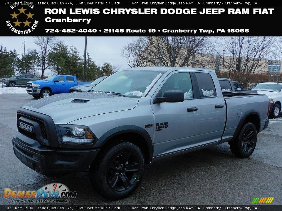 2021 Ram 1500 Classic Quad Cab 4x4 Billet Silver Metallic / Black Photo #1