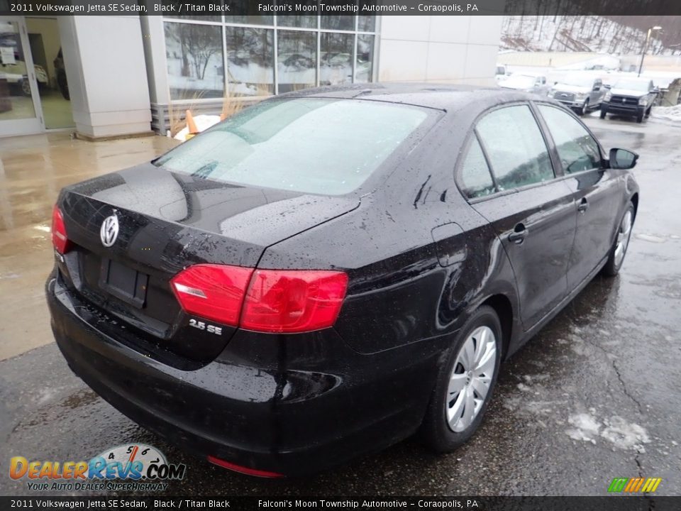 2011 Volkswagen Jetta SE Sedan Black / Titan Black Photo #2