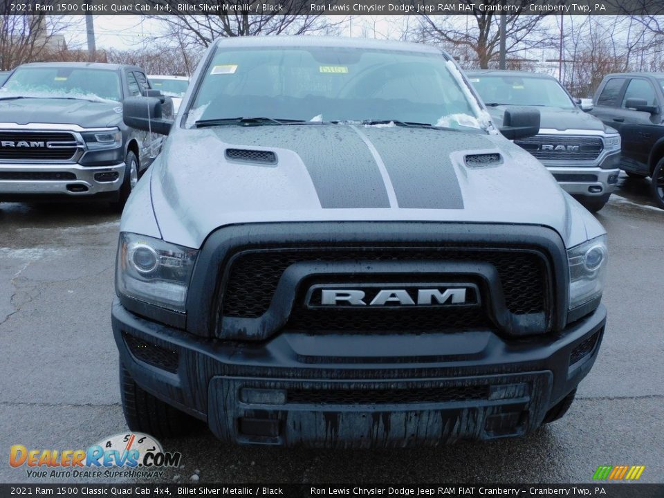 2021 Ram 1500 Classic Quad Cab 4x4 Billet Silver Metallic / Black Photo #2