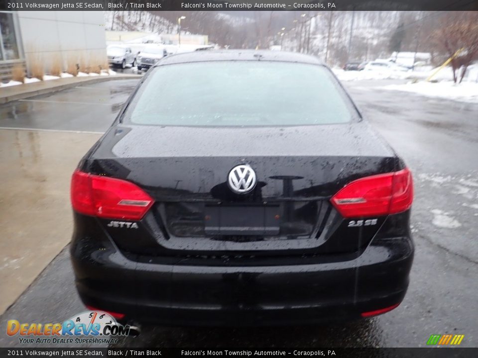 2011 Volkswagen Jetta SE Sedan Black / Titan Black Photo #3