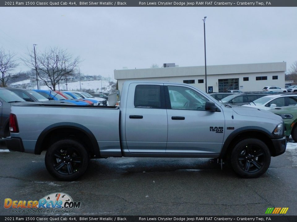 2021 Ram 1500 Classic Quad Cab 4x4 Billet Silver Metallic / Black Photo #4