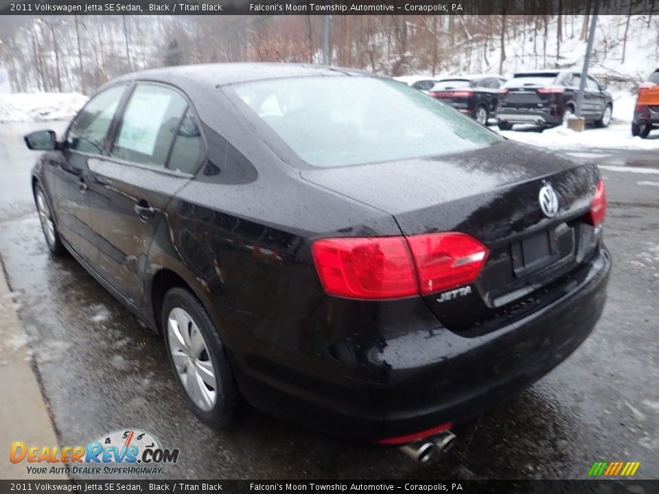 2011 Volkswagen Jetta SE Sedan Black / Titan Black Photo #5