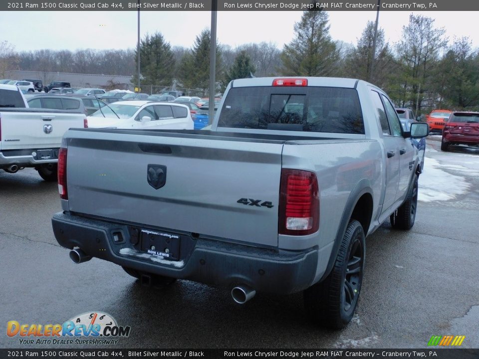 2021 Ram 1500 Classic Quad Cab 4x4 Billet Silver Metallic / Black Photo #5