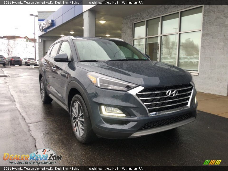 2021 Hyundai Tucson Limited AWD Dusk Blue / Beige Photo #1