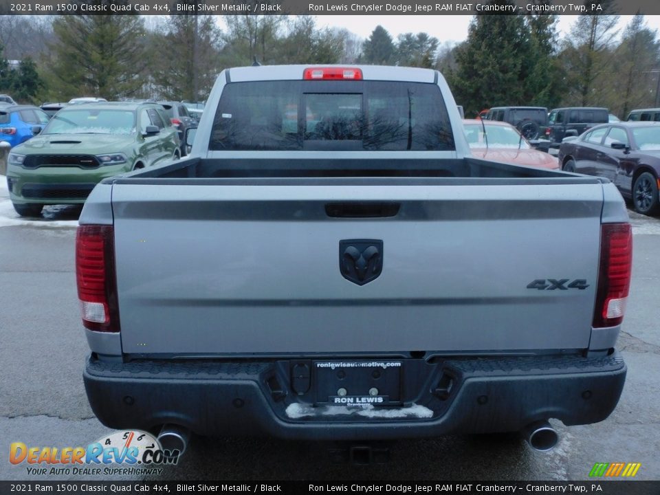 2021 Ram 1500 Classic Quad Cab 4x4 Billet Silver Metallic / Black Photo #6