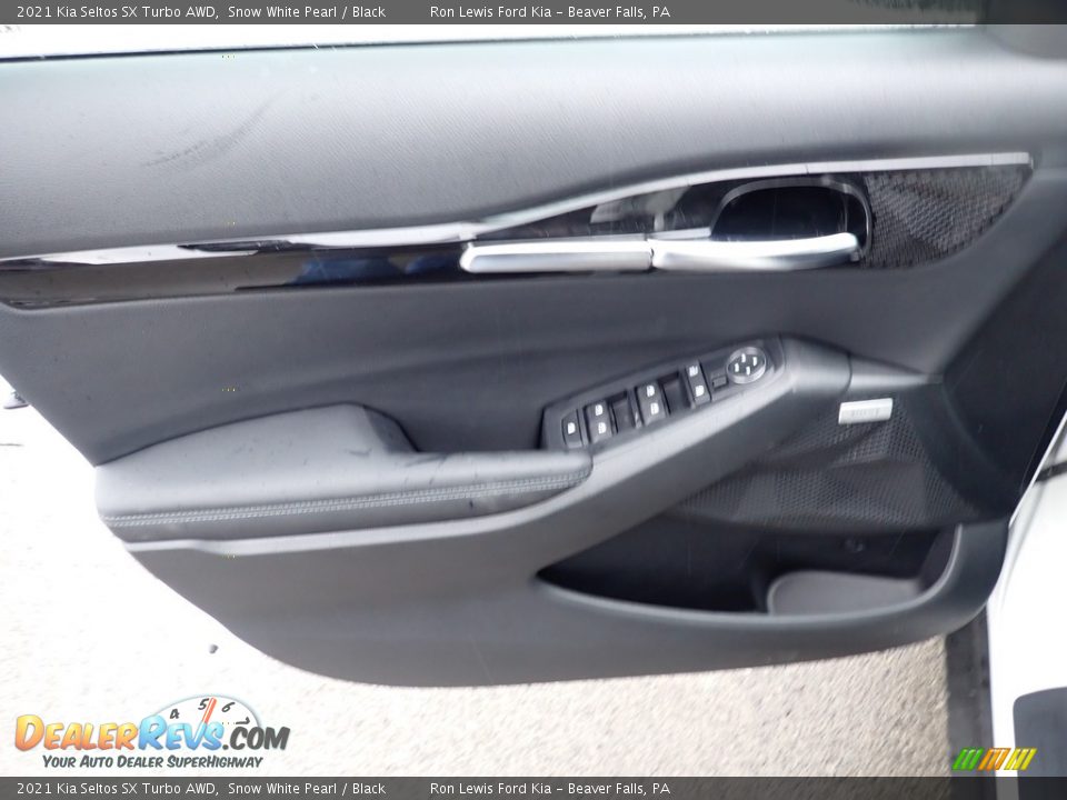 2021 Kia Seltos SX Turbo AWD Snow White Pearl / Black Photo #15