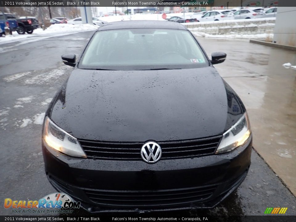 2011 Volkswagen Jetta SE Sedan Black / Titan Black Photo #8