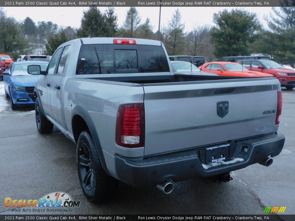 2021 Ram 1500 Classic Quad Cab 4x4 Billet Silver Metallic / Black Photo #8