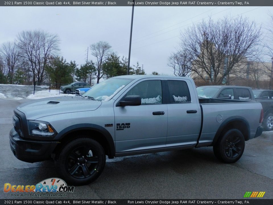 2021 Ram 1500 Classic Quad Cab 4x4 Billet Silver Metallic / Black Photo #9