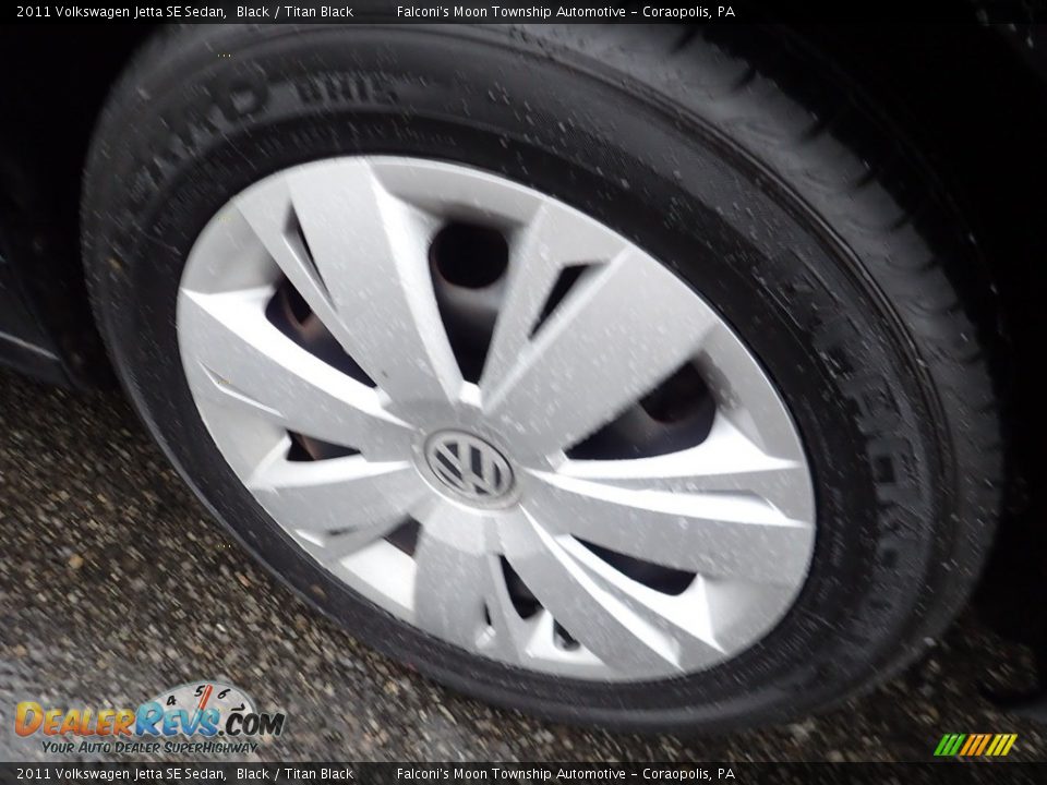 2011 Volkswagen Jetta SE Sedan Black / Titan Black Photo #10
