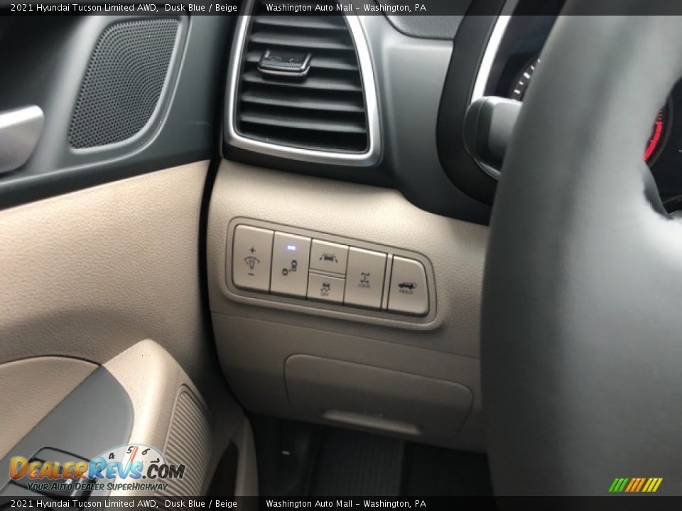 2021 Hyundai Tucson Limited AWD Dusk Blue / Beige Photo #14