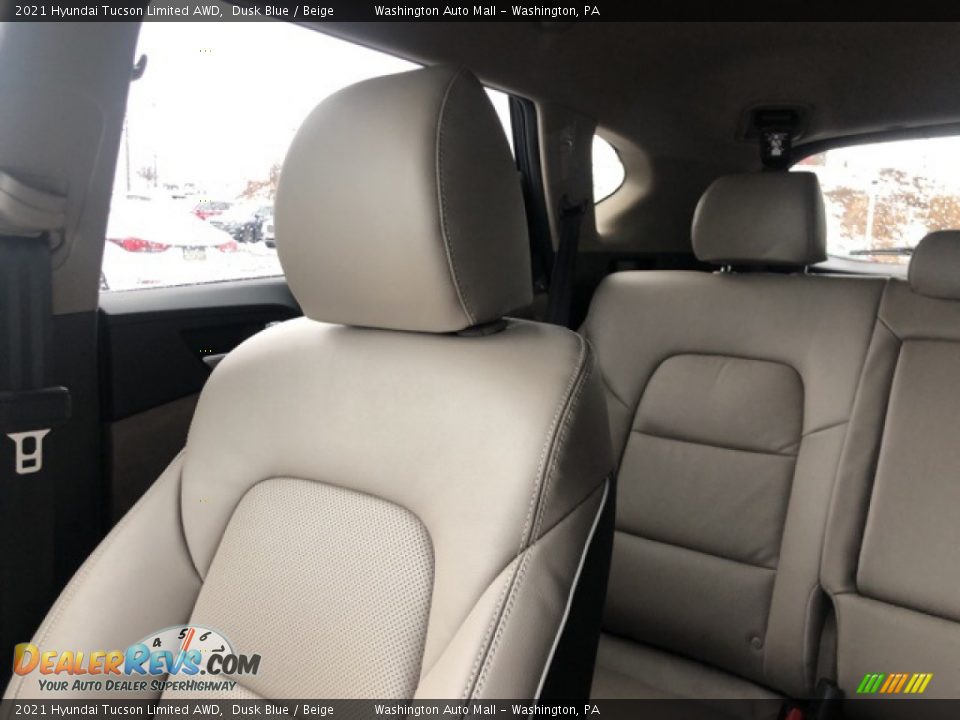 2021 Hyundai Tucson Limited AWD Dusk Blue / Beige Photo #17