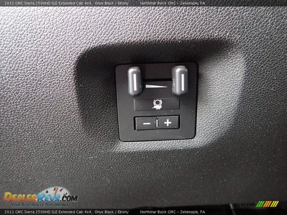 2011 GMC Sierra 2500HD SLE Extended Cab 4x4 Onyx Black / Ebony Photo #27