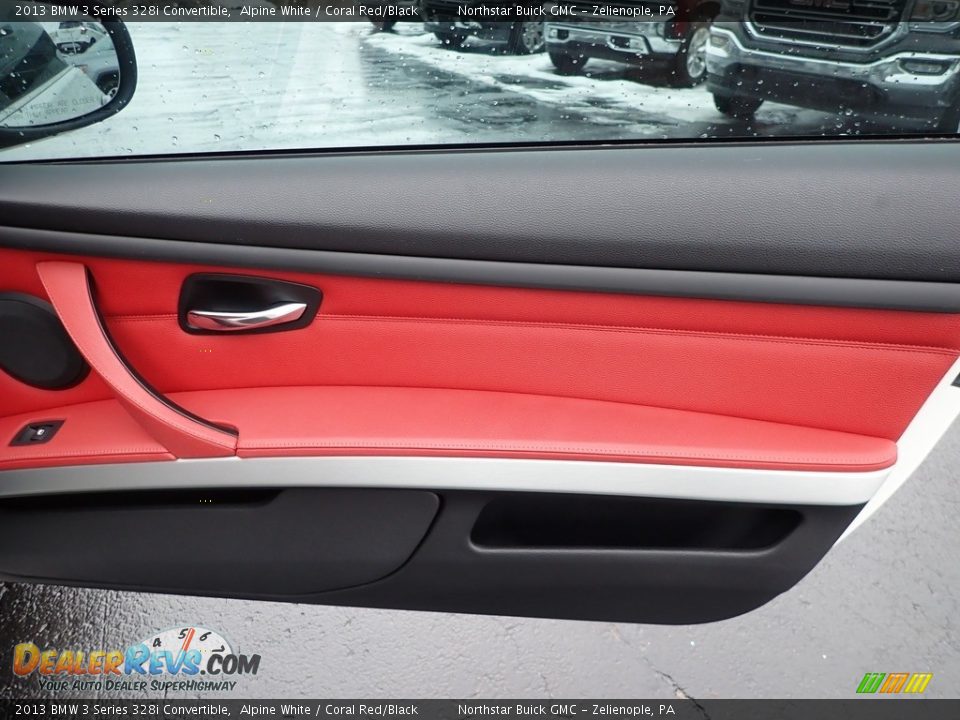2013 BMW 3 Series 328i Convertible Alpine White / Coral Red/Black Photo #7