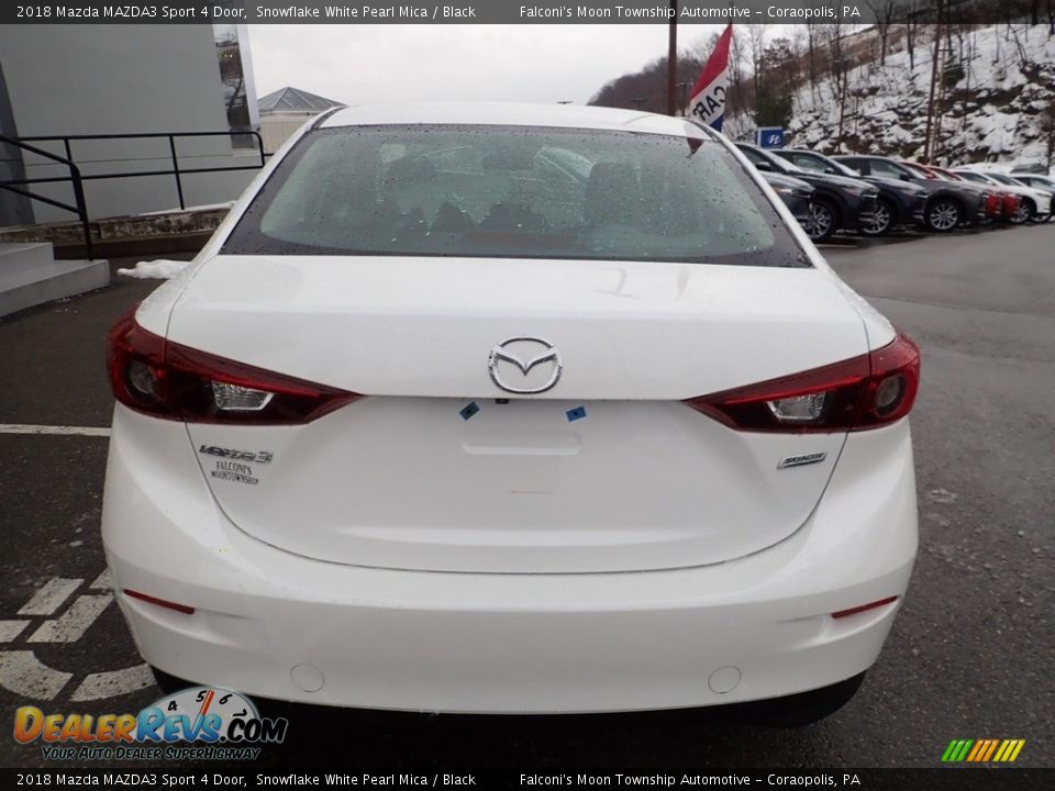 2018 Mazda MAZDA3 Sport 4 Door Snowflake White Pearl Mica / Black Photo #3