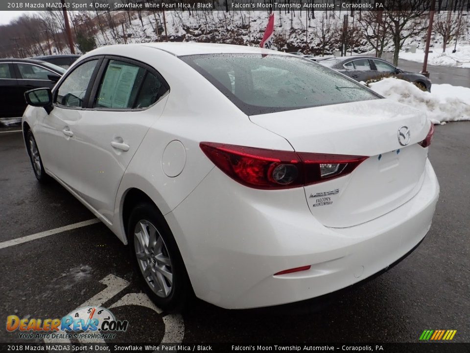 2018 Mazda MAZDA3 Sport 4 Door Snowflake White Pearl Mica / Black Photo #4