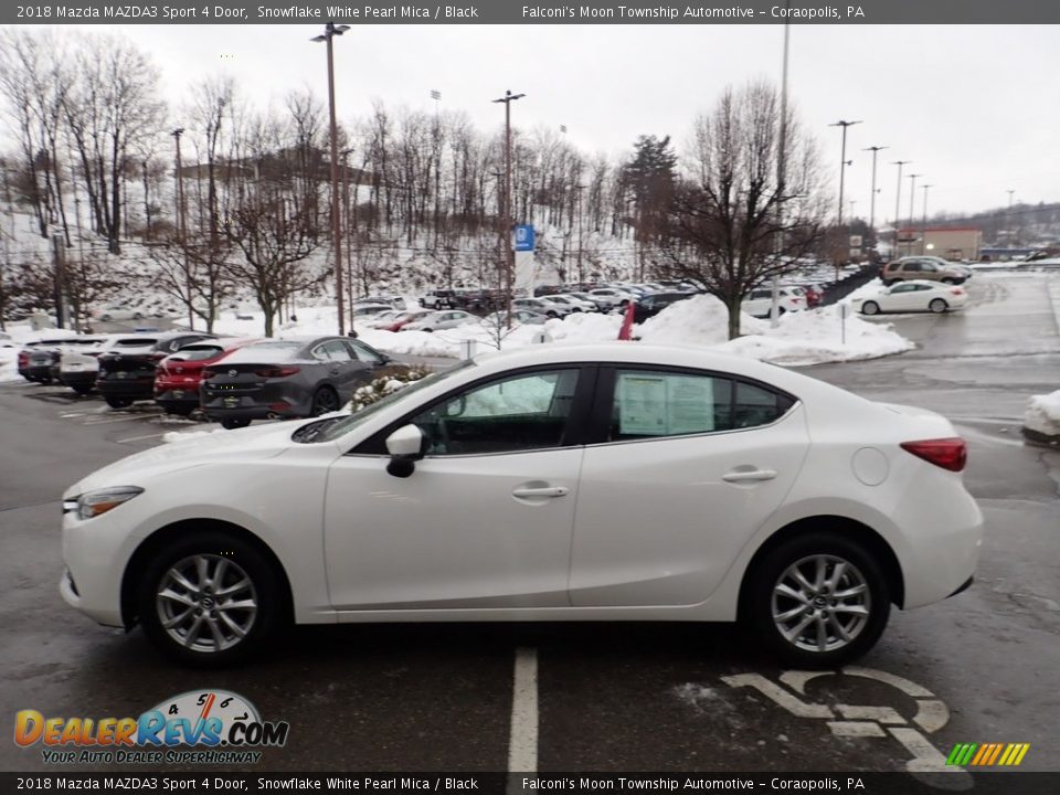2018 Mazda MAZDA3 Sport 4 Door Snowflake White Pearl Mica / Black Photo #5