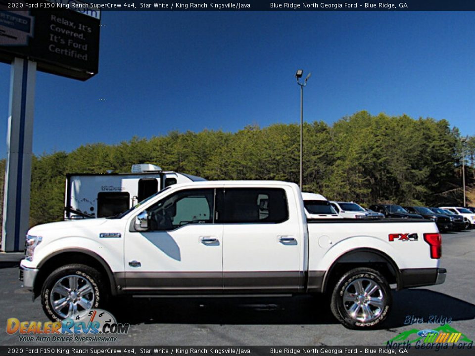 2020 Ford F150 King Ranch SuperCrew 4x4 Star White / King Ranch Kingsville/Java Photo #2