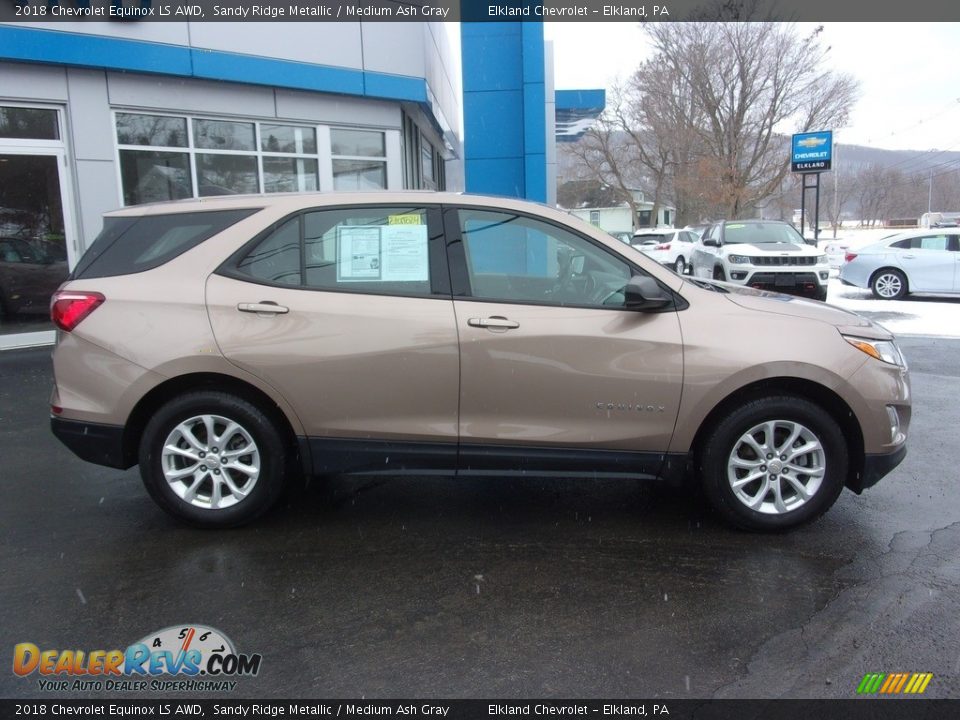 2018 Chevrolet Equinox LS AWD Sandy Ridge Metallic / Medium Ash Gray Photo #2