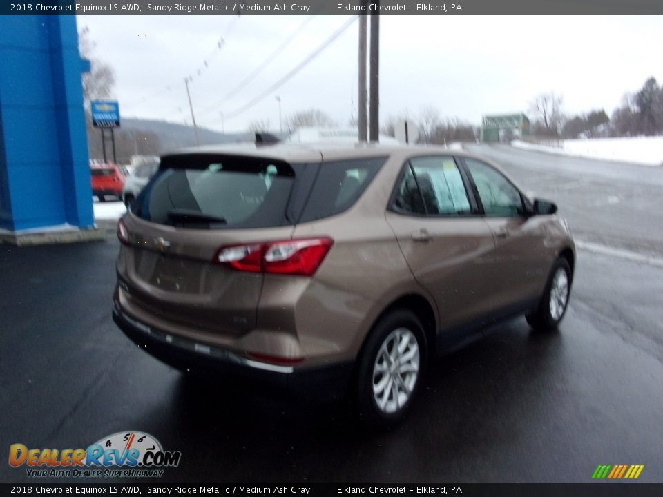 2018 Chevrolet Equinox LS AWD Sandy Ridge Metallic / Medium Ash Gray Photo #3