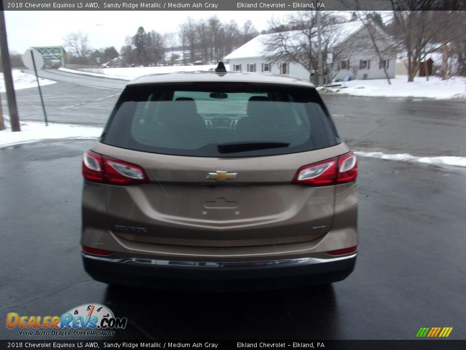 2018 Chevrolet Equinox LS AWD Sandy Ridge Metallic / Medium Ash Gray Photo #4