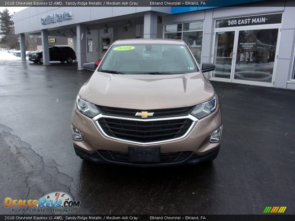 2018 Chevrolet Equinox LS AWD Sandy Ridge Metallic / Medium Ash Gray Photo #7