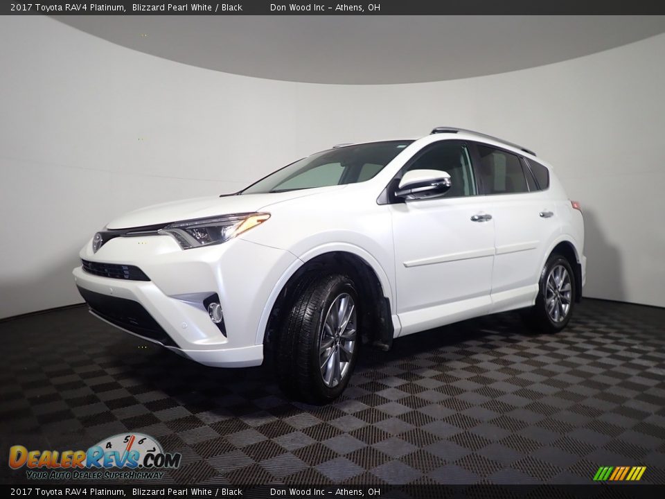 2017 Toyota RAV4 Platinum Blizzard Pearl White / Black Photo #11