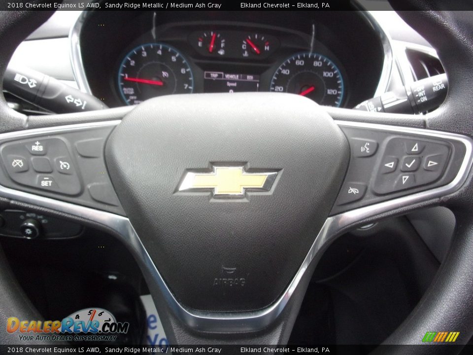 2018 Chevrolet Equinox LS AWD Sandy Ridge Metallic / Medium Ash Gray Photo #16