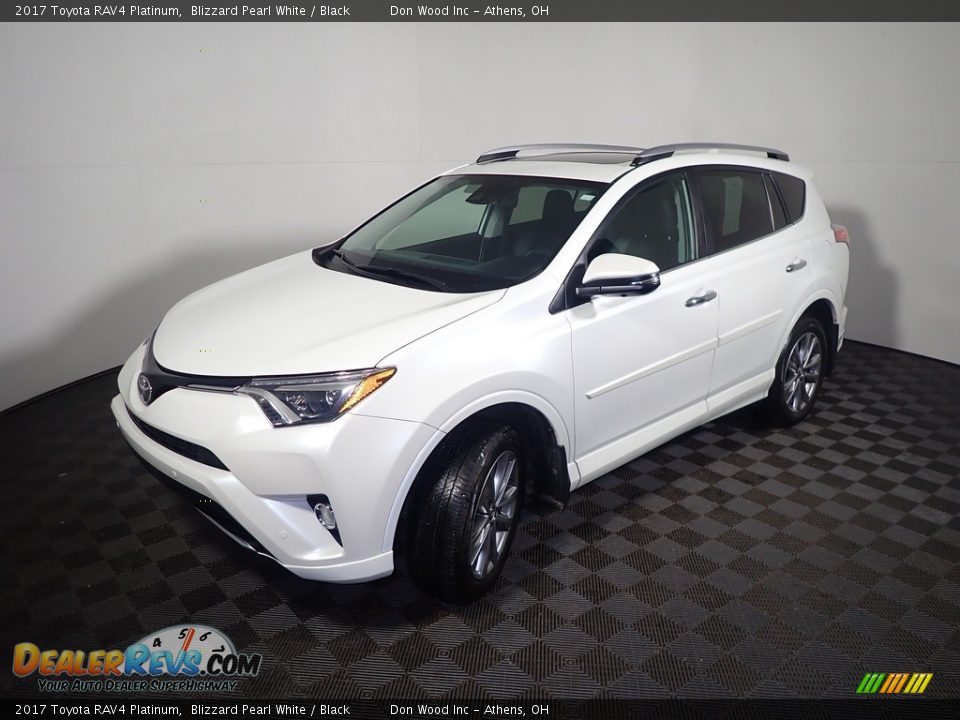 2017 Toyota RAV4 Platinum Blizzard Pearl White / Black Photo #12