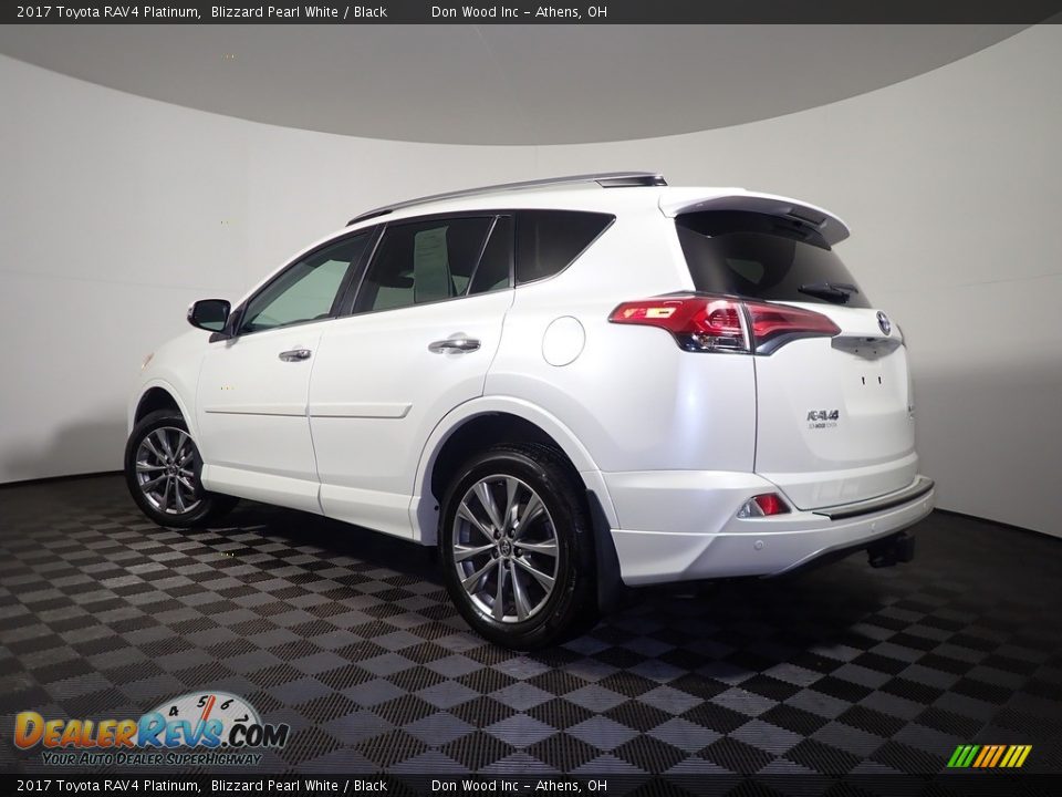 2017 Toyota RAV4 Platinum Blizzard Pearl White / Black Photo #14