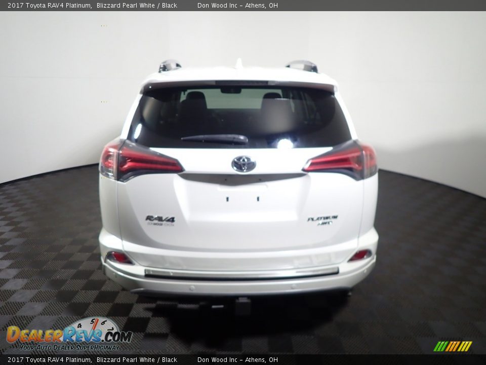 2017 Toyota RAV4 Platinum Blizzard Pearl White / Black Photo #16